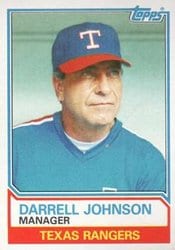 1983 Topps Base Set Darrell Johnson #37 card