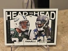 2024 Panini Encore Pinnacle Head to Head Darrelle Revis/Richard Sherman #4 card