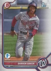 2022 Bowman 1st Edition Base Set Darren Baker #BPPF-131 card