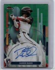 2025 Finest Autographs Darren Baker #FA-DB card