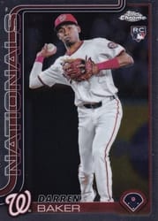 2025 Topps Chrome Base Set Darren Baker #231 card