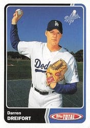 2003 Topps Total Base Set Darren Dreifort #61 card