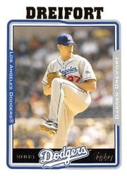 2005 Topps Base Set Darren Dreifort #58 card