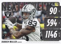 2020 Score Next Level Stats Darren Waller #NLS-DW card