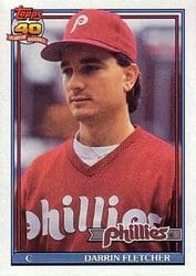 1991 Topps Base Set Darrin Fletcher #9 card