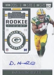 2019 Panini Contenders Base Set Darrin Hall #224 card