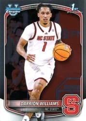 2025-26 Bowman Chrome Prospects Darrion Williams #BCP-36 card