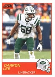 2019 Score Base Set Darron Lee #161 card