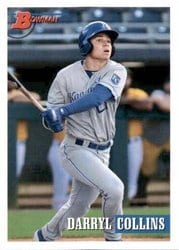 2021 Bowman Heritage Base Set Darryl Collins #117 card