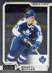 2018-19 O-Pee-Chee Platinum Base Set Darryl Sittler #145 card