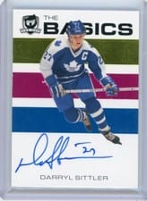 2023-24 Upper Deck The Cup The Basics Autograph Darryl Sittler #B-DS card