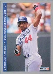 1993 Fleer Base Set Darryl Strawberry #454 card