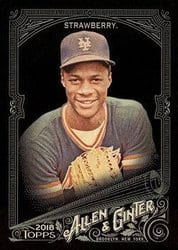 2018 Topps Allen & Ginter X Base Set Darryl Strawberry #338 card