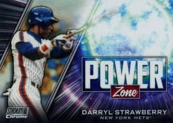 2020 Stadium Club Chrome Power Zone Darryl Strawberry #PZ-1 card