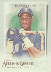 2020 Topps Allen & Ginter Base Set Darryl Strawberry #66 card