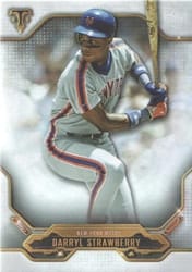 2020 Topps Triple Threads Base Set Darryl Strawberry #55 card