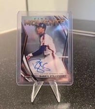 2021 Finest Moments Autographs Darryl Strawberry #FMA-DS card
