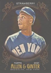 2021 Topps Allen & Ginter X Base Set Darryl Strawberry #335 card