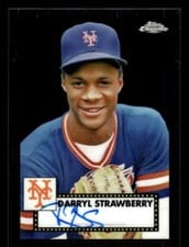 2021 Topps Chrome Platinum Anniversary Autographs Darryl Strawberry #PA-DS card