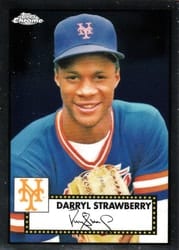 2021 Topps Chrome Platinum Anniversary Base Set Darryl Strawberry #538 card