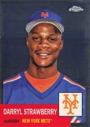 2022 Topps Chrome Platinum Anniversary Base Set Darryl Strawberry #45 card