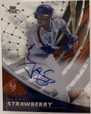 2022 Topps Clearly Authentic Topps Tek Autographs Darryl Strawberry #TEK-DS card