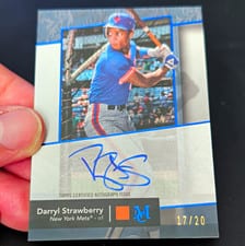 2024 Topps Museum Collection Archival Autographs Darryl Strawberry #AA-DST card