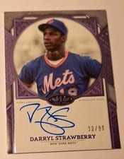 2024 Topps Tier One Next Level Autographs Darryl Strawberry #NLA-DS card