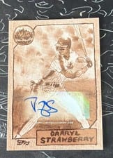 2025 Topps Shoebox Treasures Base Autographs Darryl Strawberry #68A card