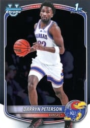 2025-26 Bowman Chrome Prospects Darryn Peterson #BCP-2 card