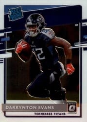 2020 Donruss Optic Base Set Darrynton Evans #183 card