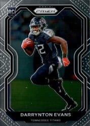 2020 Panini Prizm Base Set Darrynton Evans #396 card