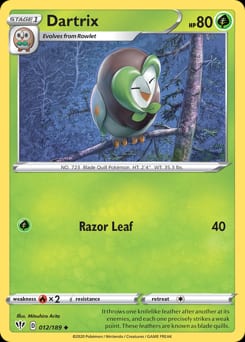 Darkness Ablaze Dartrix #12 card