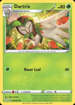 Shining Fates Dartrix #7 card