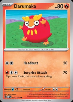 Obsidian Flames Darumaka #34 card