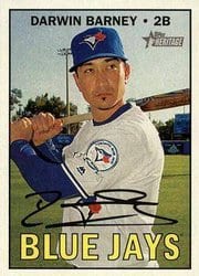 2016 Topps Heritage Base Set Darwin Barney #664 card