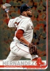 2019 Topps Chrome Update Base Set Darwinzon Hernandez #30 card