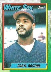 1990 Topps Base Set Daryl Boston #524 card