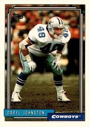 1992 Topps Base Set Daryl Johnston #593 card