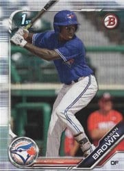 2019 Bowman Draft Base Set Dasan Brown #BD-63 card