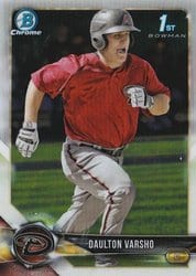 2018 Bowman Chrome Prospects Daulton Varsho #BCP198 card