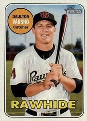 2018 Topps Heritage Minor League Base Set Daulton Varsho #166 card