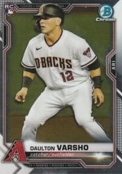 2021 Bowman Chrome Base Set Daulton Varsho #95 card