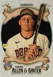 2021 Topps Allen & Ginter Chrome Base Set Daulton Varsho #110 card