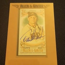 2021 Topps Allen & Ginter Framed Mini Autographs Daulton Varsho #FMA-DV card