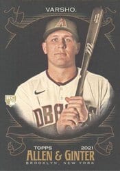 2021 Topps Allen & Ginter X Base Set Daulton Varsho #110 card