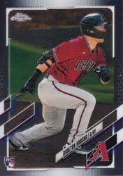 2021 Topps Chrome Base Set Daulton Varsho #121 card