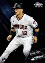 2021 Topps Chrome Black Base Set Daulton Varsho #9 card