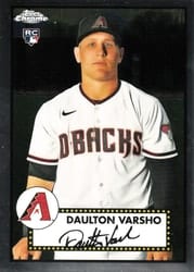 2021 Topps Chrome Platinum Anniversary Base Set Daulton Varsho #21 card