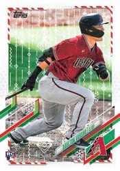 2021 Topps Holiday Base Set Daulton Varsho #HW136 card